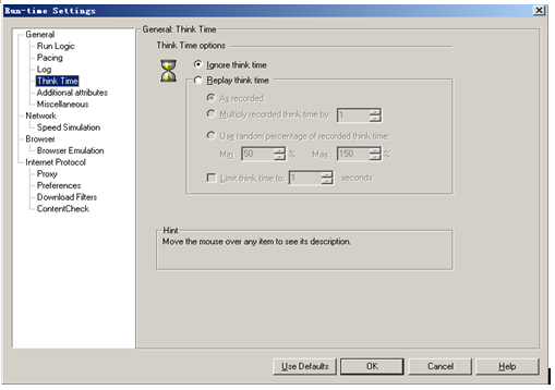LoadRunner脚本运行Run-Time Settings设置(图7)